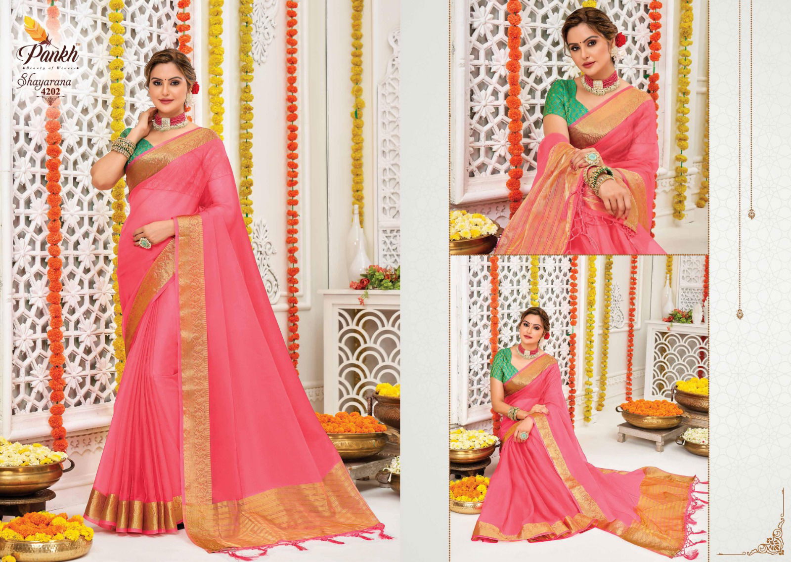 Pankh Shayarana Vol 1 Festive Wear Wholesale Designer Saree Catalog